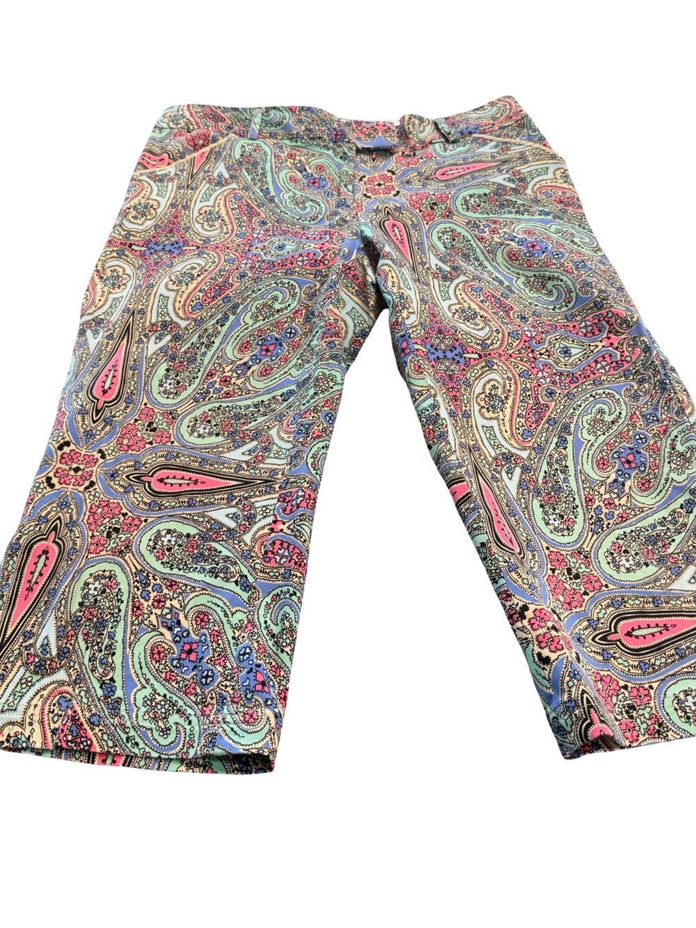 Women’s Peter Millar Paisley Print golf Capri Pants - Multicolor dopamine 8